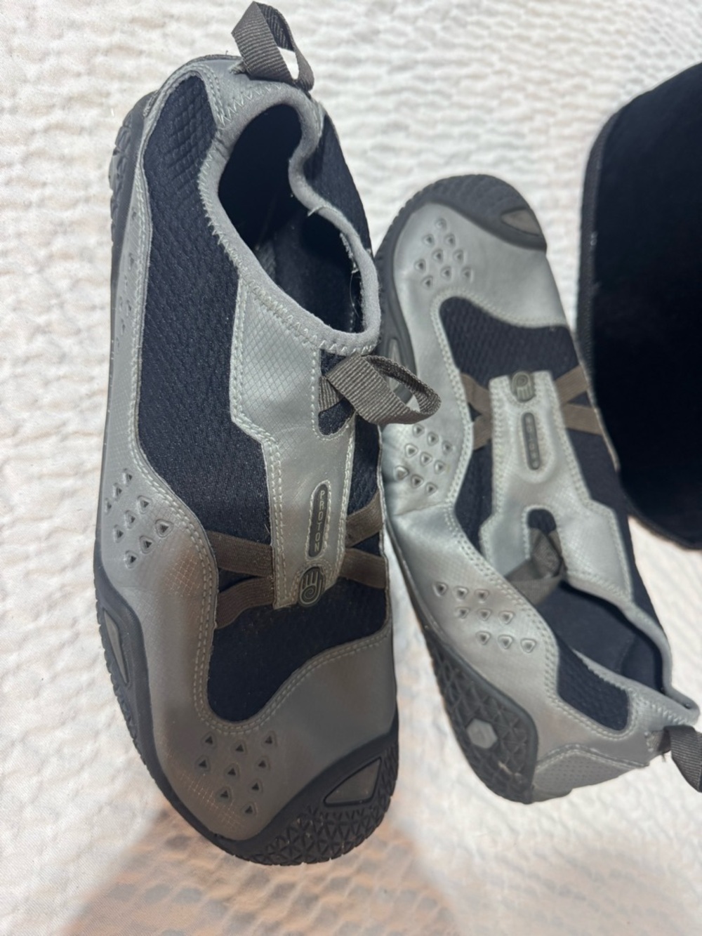 Teva Men's Slip-On Water Shoes in Gray and Black
